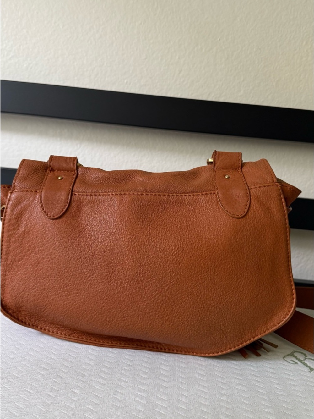 See By Chloe Brown Leather Crossbody Saddle Bag with Fringe - Picture 3 of 16
